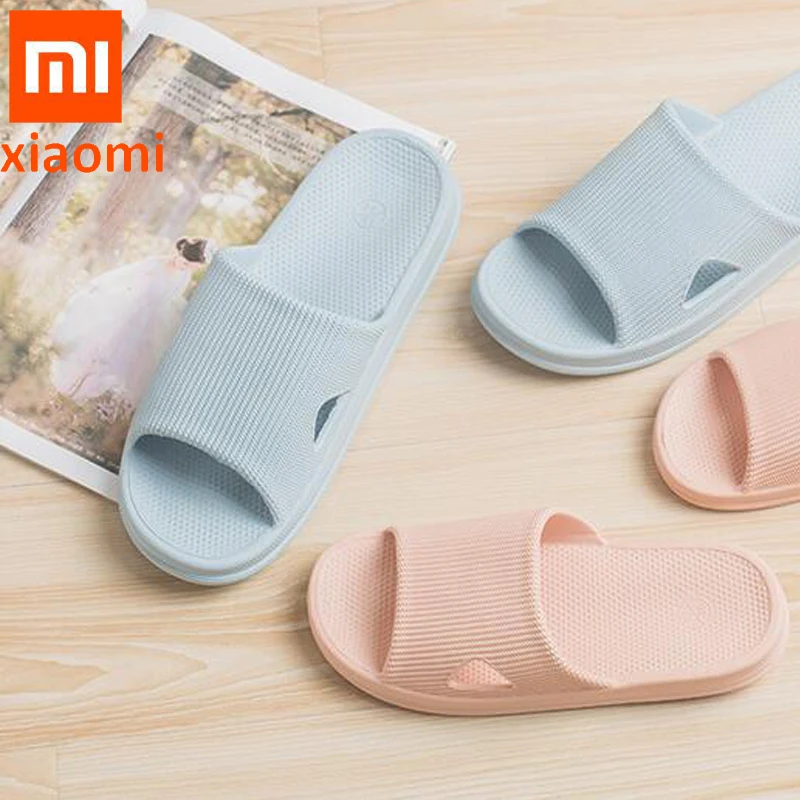 Домашние тапочки Xiaomi Тапочки для ванной женская мягкая и дышащая повседневная