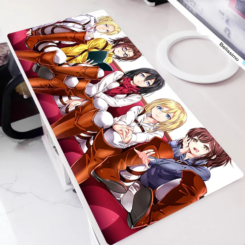 

Mouse Carpet Pad Xxl Computer Table Gamer Mats For Office Extended Full Pc Custom Keyboard Mat Gaming Beautiful Attack On Titan