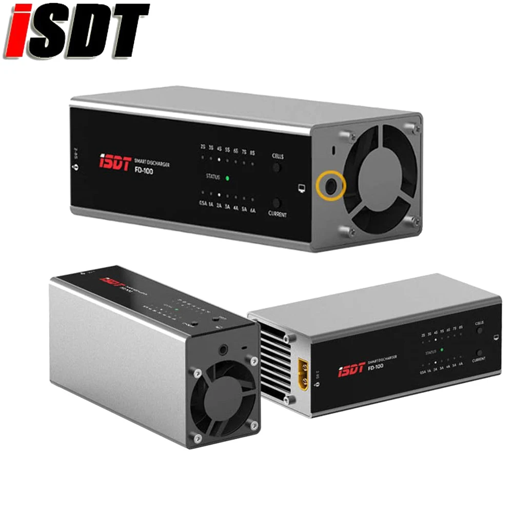 

ISDT FD-100 80 Вт 6A Смарт Управление Dis Зарядное устройство для 2S-8S Lipo Батарея RC модели сборов XT60 Порты и разъёмы Зарядное устройство автомобиля ло...