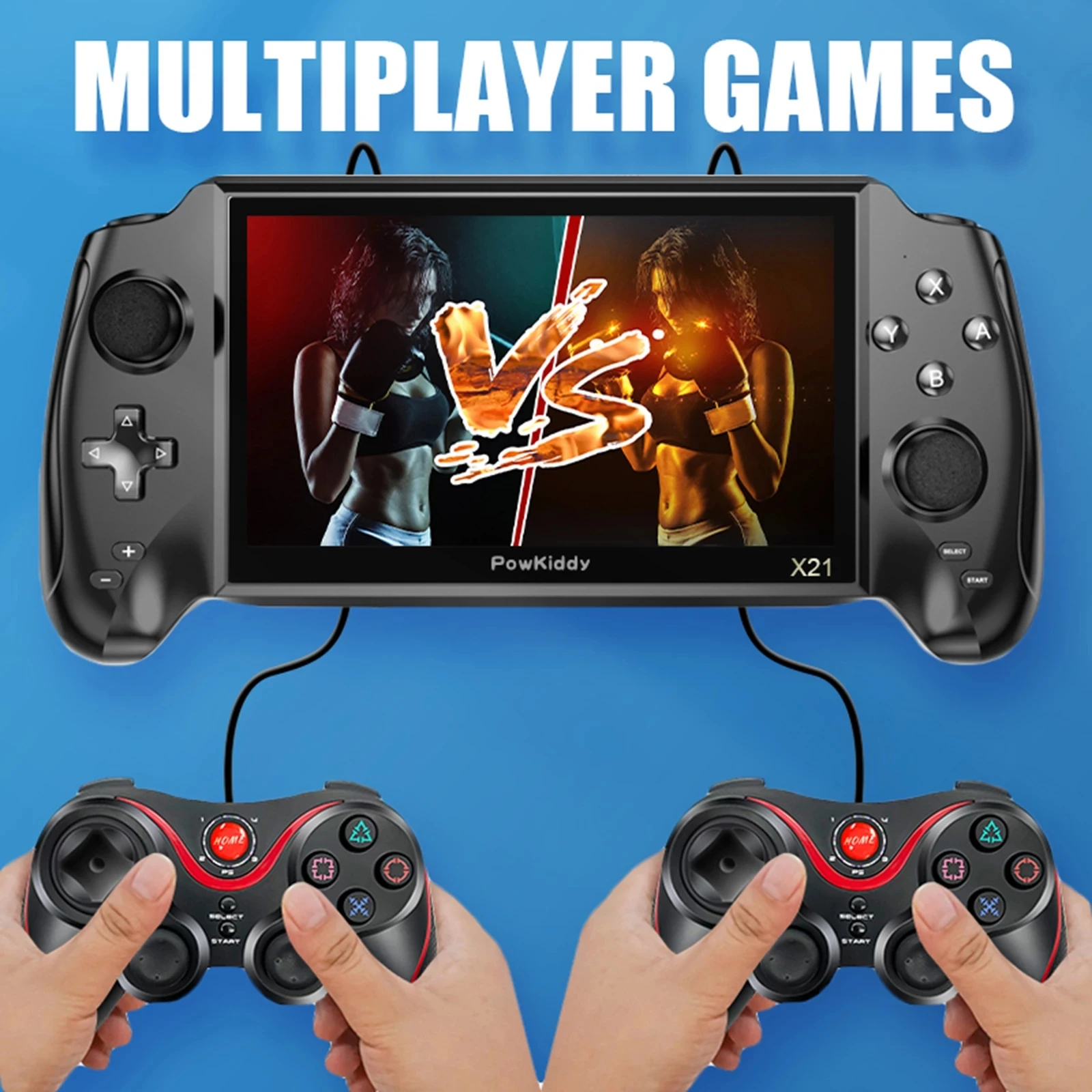 

X21 7 Inch Double game player holders Portable consoles 16GB Retro Classic Video Handheld Game Players