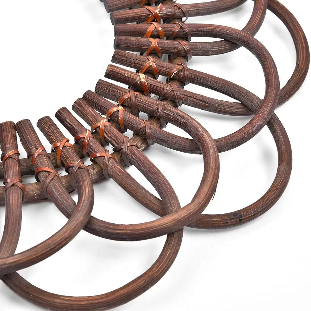 Зеркальный держатель в форме цветка из ротанга инновационное художественное