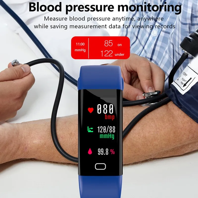 

F77 Smart Wristbands Body Temperature Professional Waterproof Fitness Bracelet Sport Tracker Alarm Passometer Smartwatch