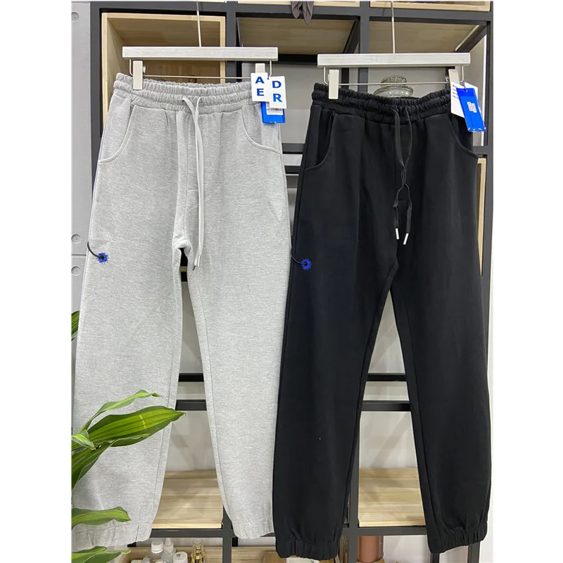 

Spring And Autumn Men's And Women's Solid Color Drawstring High Quality Ader Casual Pants S M L