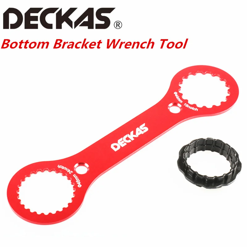 

DECKAS Multifunctional BB Wrench Tool DW-018 249*64*3mm Red DUB/TL-FC32 Adaptor Of TL-FC25/TL-FC24 BB Bottom Bracket Repair Tool