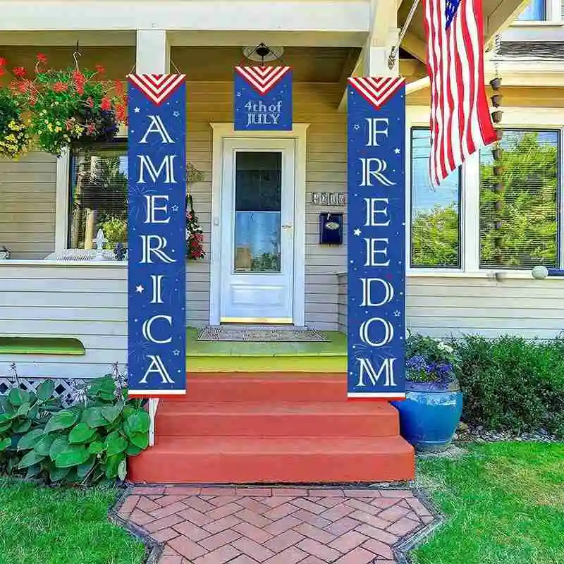 

Independence Day American Couplet Party Decoration Hanging Flag Door Decoration