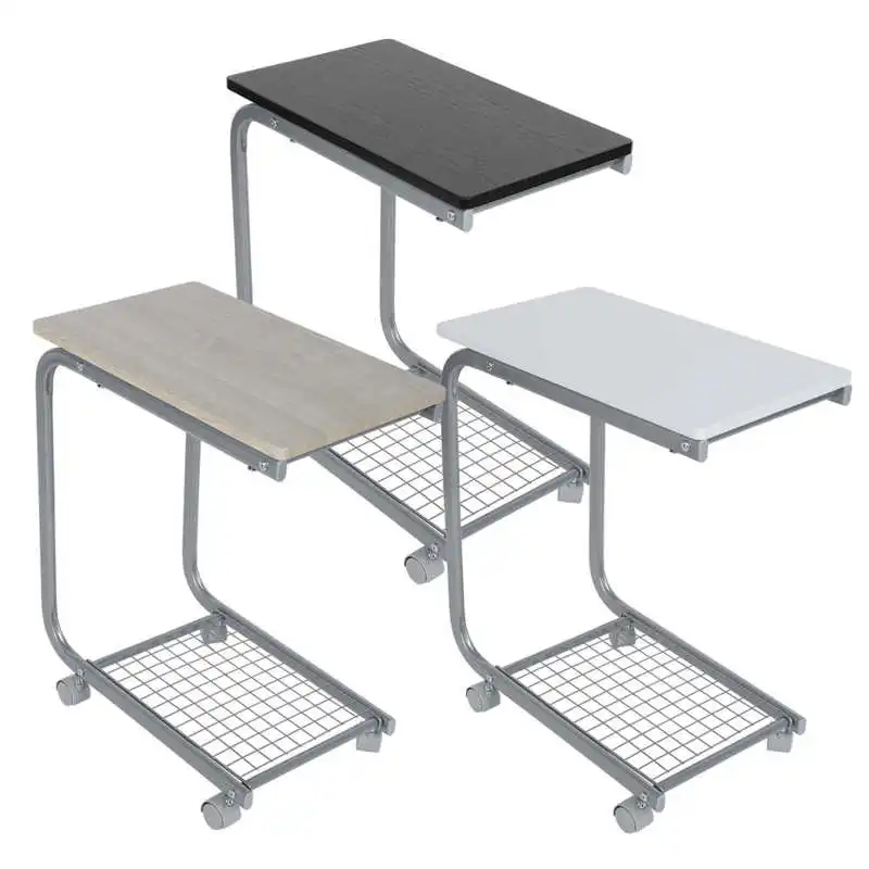 

Household Mobile Sofa Side Table Computer Table with Wheels for Living Room Office Use End Table