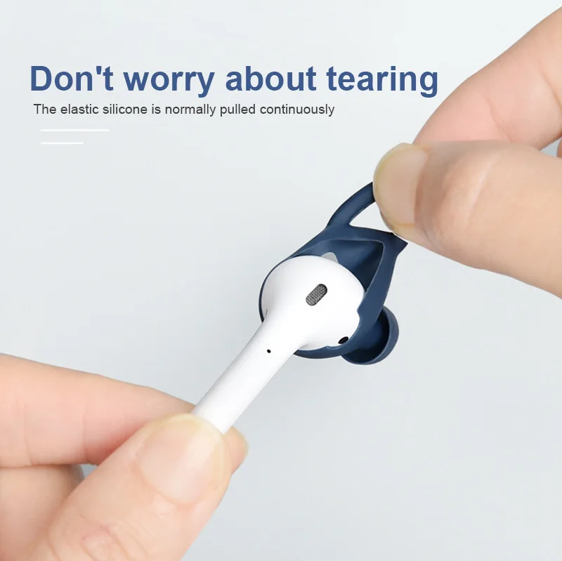 

Mr. Bai Soft Silicone Protective Earhooks Earbuds For AirPods 1/2 Anti-slip Ear Hook Earphone Holders Cover Case For AirPods 1/2