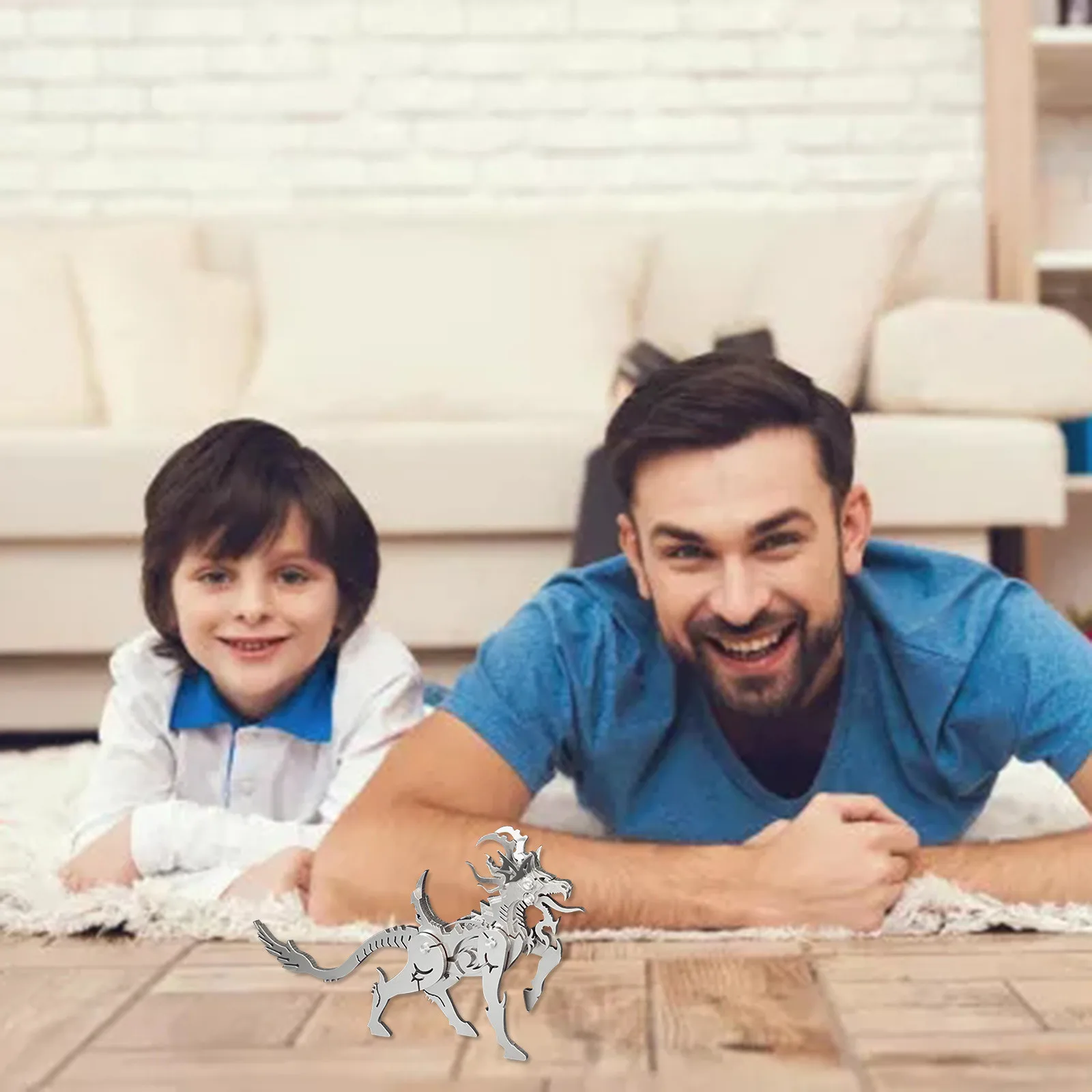 

3D Metal Puzzle Animal Stainless Steel Dragon Model DIY Laser Cut Assemble Jigsaw Toy Decoration Educational Toys For Adult Kids