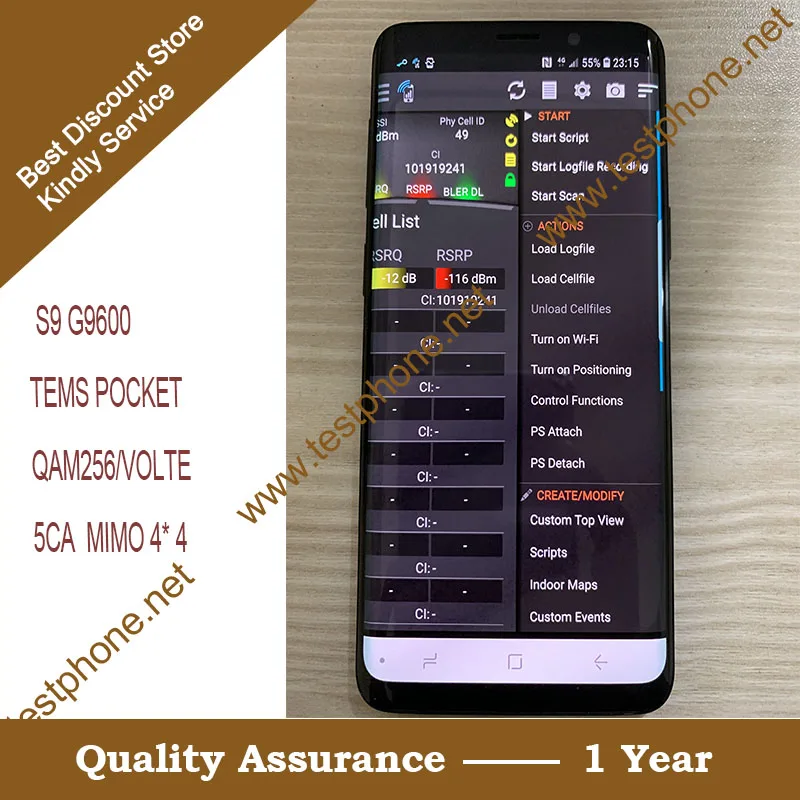 

Free shipping +s9 g9600 tems pocket 21.3 handset+support volte & 5CA + QAM256 + 4X4 MIMO