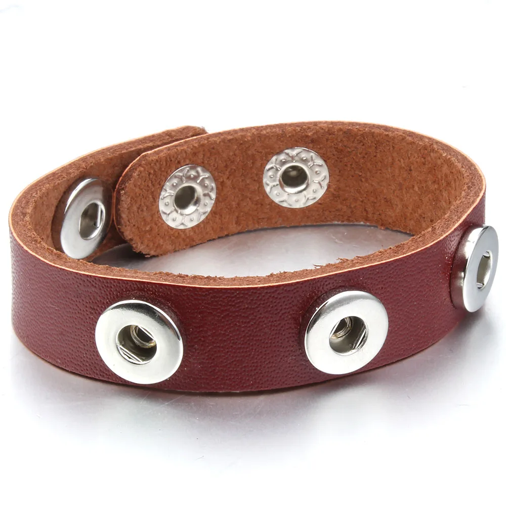 Новинка ювелирные изделия браслет с застежкой-кнопкой для часов 12 мм кожаный