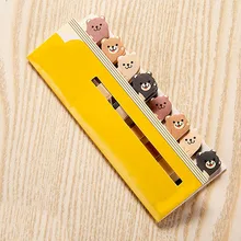 Kawaii памятки закладки для блокнота креативные милые животные Стикеры-закладки выложили его канцелярские принадлежности Школьные принадлежности бумажные наклейки