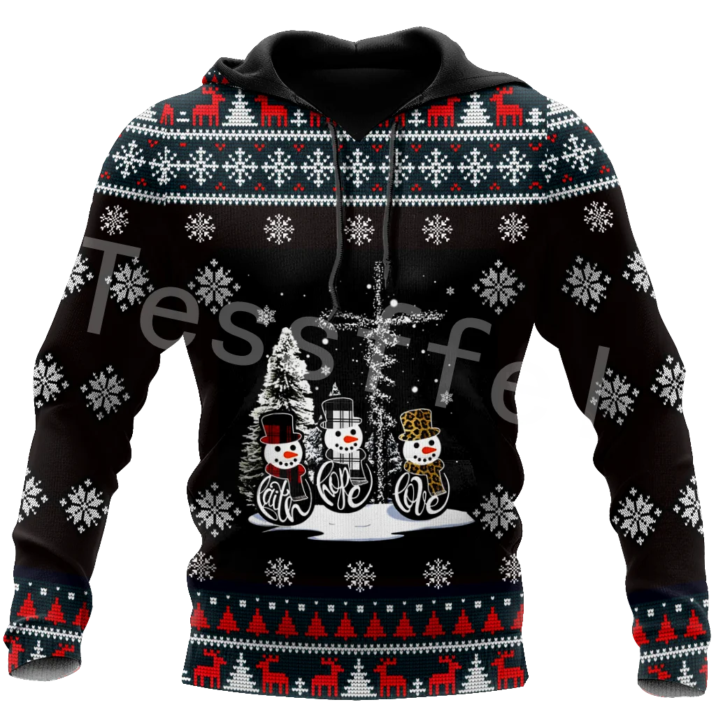 

Tessffel Merry Christmas Santa Claus 3D Printed Hoodies Sweatshirts Zip Hooded For Men And Women Casual Streetwear Style-C23