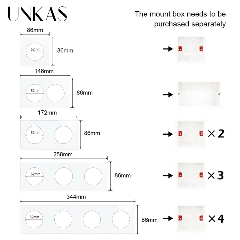 UNKAS A8 комбинация разъемов HDMI 2 0 USB 3 два USB-порта для зарядки светодиодная подсветка