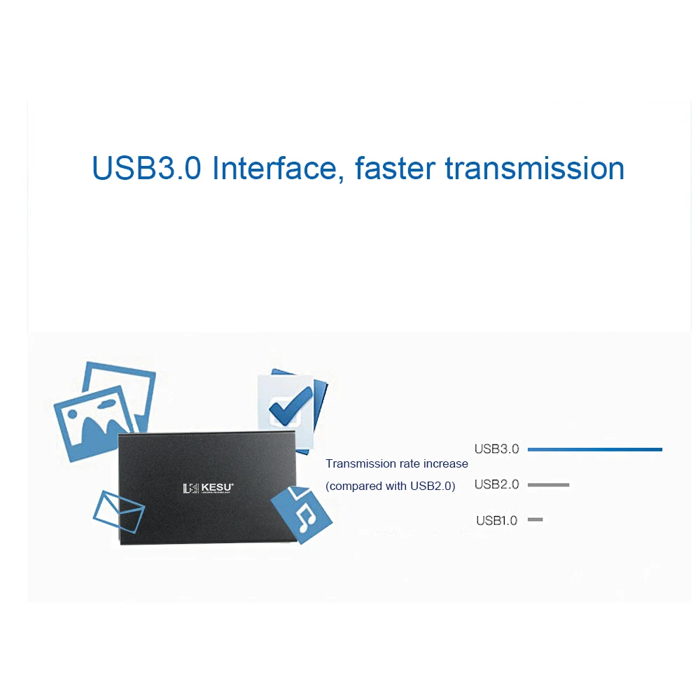 KESU элементы HDD жесткий диск USB 3,0 внешний жесткий диск 120G/160G/250G/320G/500G/1 T/2 T Портативный HDD Внешний HD для ПК