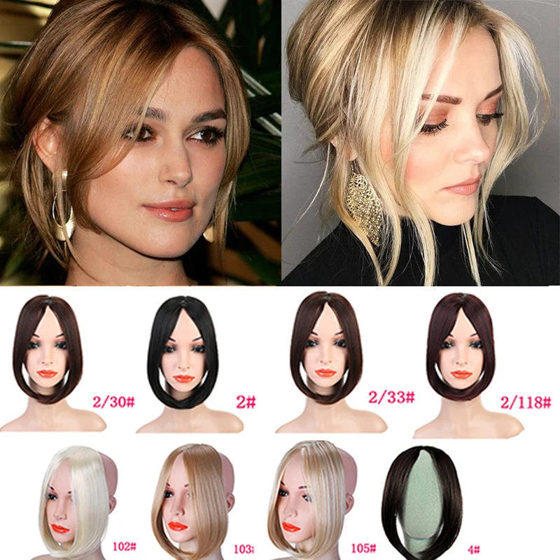 Накладные пряди из синтетического волокна LUPU черные и коричневые накладные с