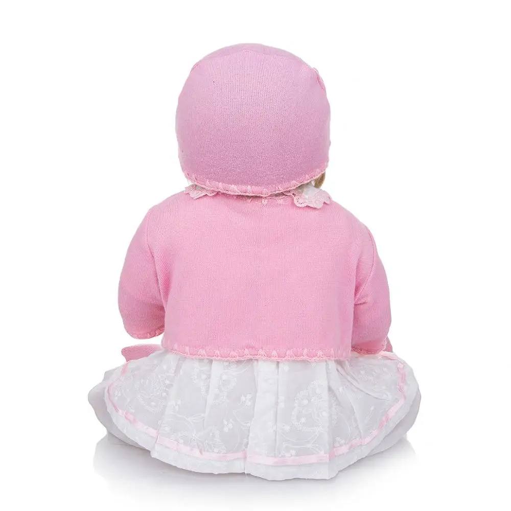 KEIUMI 23 золотых волос Reborn Menina Boneca силиконовые всего тела купаться Реалистичная