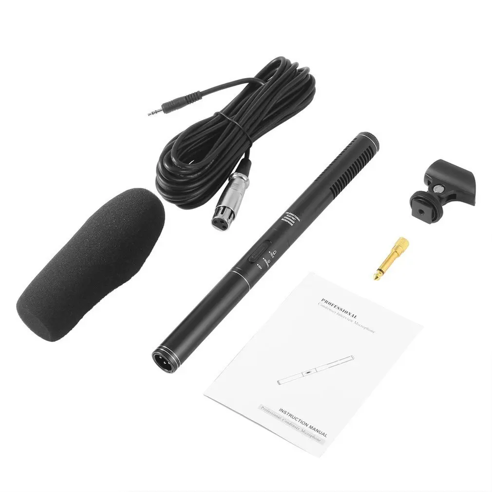 

Professional High Sensitivity Vioce Recording Broadcast Stereo Condenser Interview Uni-Ultra-Directional Microphone
