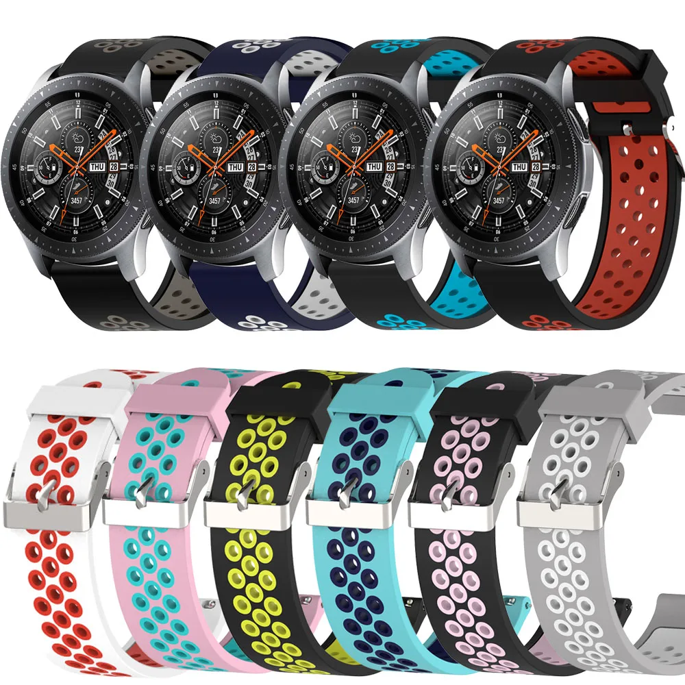 Strap For Xiaomi Huami Amazfit 2/2S bracelet band for Samsung gear S3 classic galaxy watch 46mm 22mm silicone smart watchband |