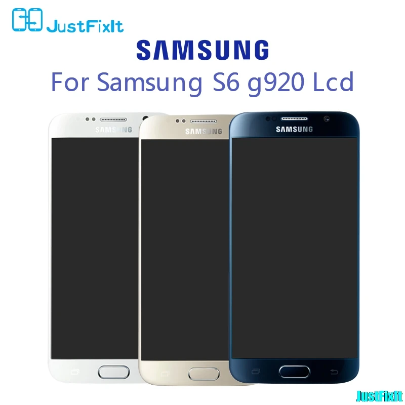 Для SAMSUNG GALAXY S6 G920F G920A сжигаемый в тени ЖК-дисплей сенсорный экран дигитайзер супер Amoled Замена