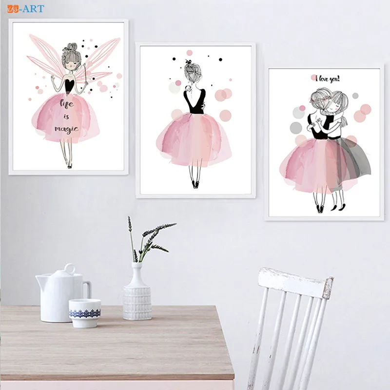 Картина на холсте в скандинавском стиле Настенная роспись задние плакаты и