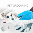 Силиконовая перчатка для груминга домашних питомцев, щетка для вычесывания кошек и собак, многофункциональные товары для ухода за шерстью
