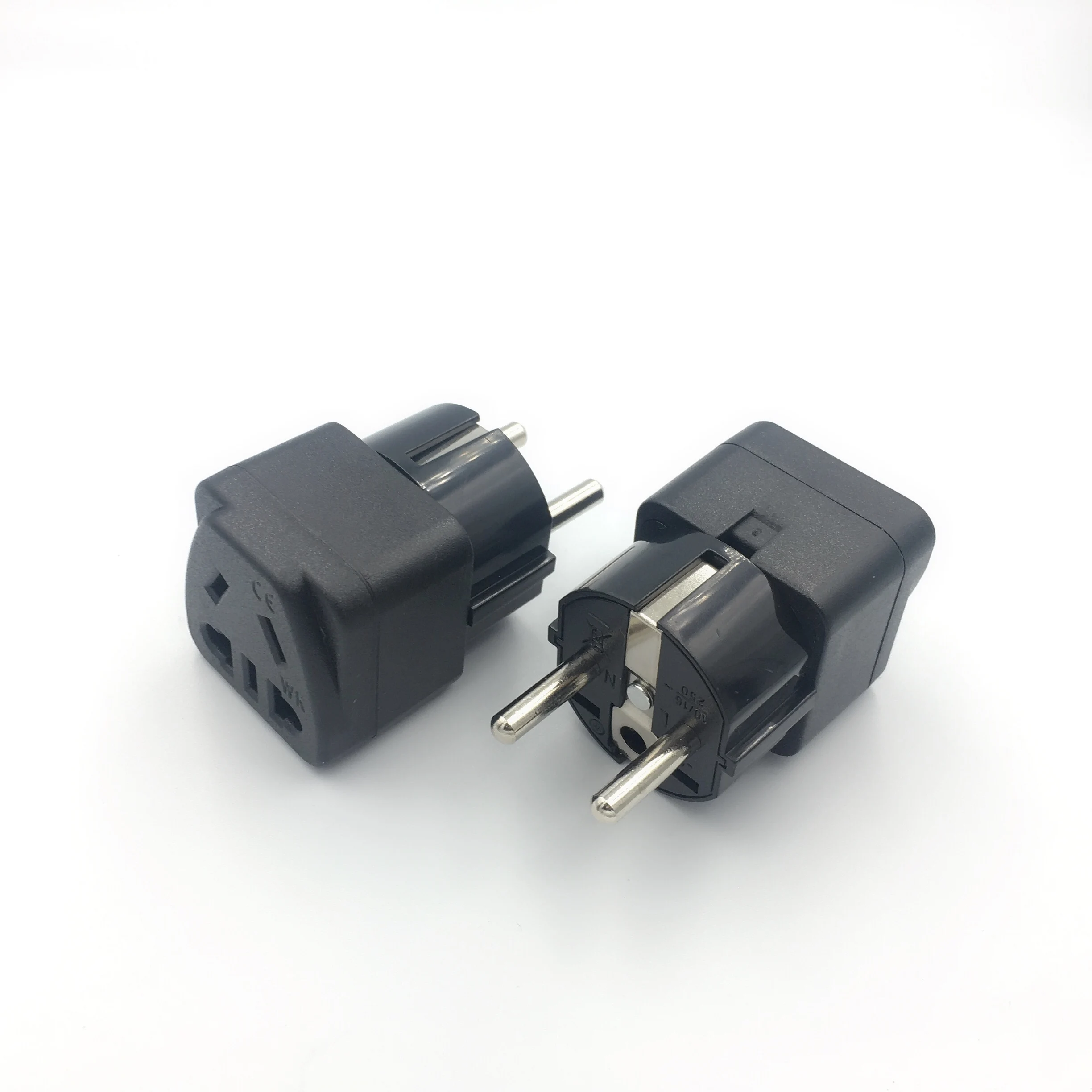 Адаптер для штепсельной вилки европейского стандарта 4 8 мм преобразователь 2