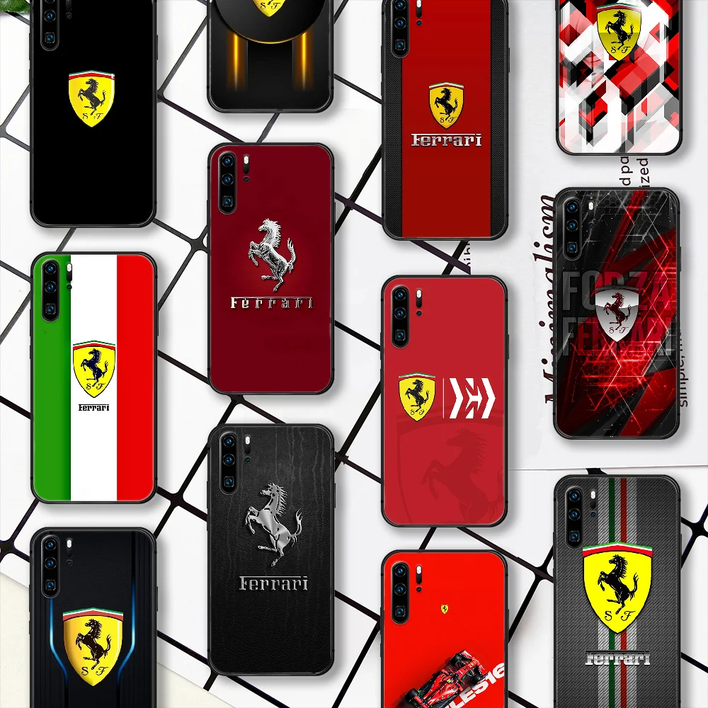 

Sporting Car Supercar Run Ferrari Phone Case For Huawei P Mate Smart 10 20 30 40 Lite Z 2019 Pro black Waterproof Pretty Cell