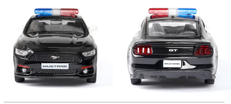 Лидер продаж литая полиция в масштабе 1:36 модель автомобиля Ford Mustang GT