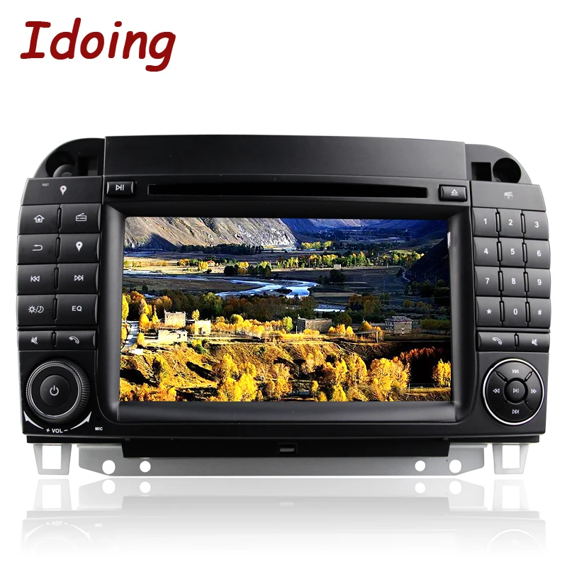 Idoing 2 Din автомобильное радио GPS Android 7 1 Рулевое колесо для MercedesBenz CL55 600 DVD