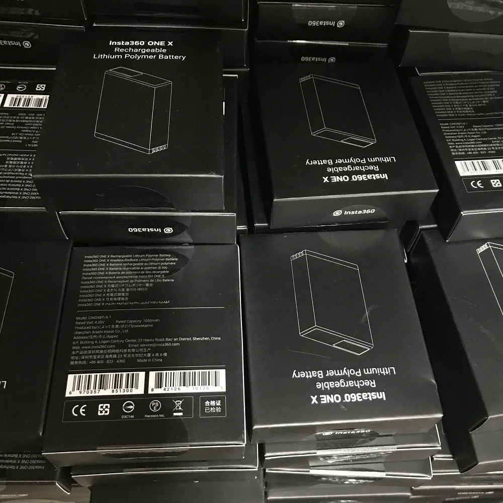 Оригинальная новая версия Insta360 ONE X батарея 1050mAh LiPo Insta 360-20 ℃~ 40 ℃ холодные батареи