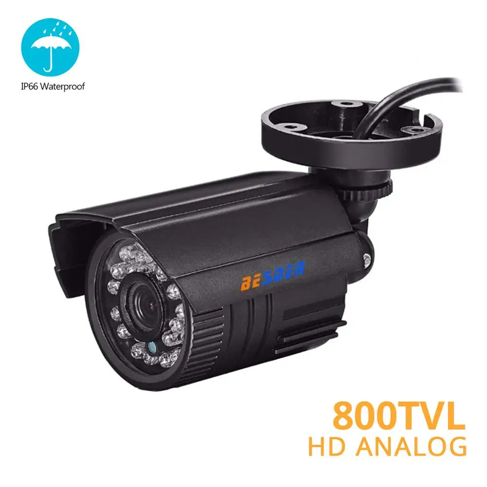 Аналоговая камера BESDER 800 TVL/1000 TVL 24 шт. ИК светодиодная наружная цилиндрическая