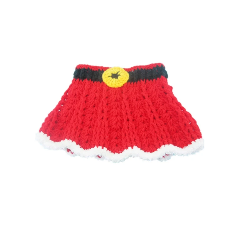 

Newborn Baby Crochet Knit Christmas Hat Photography Prop Infant Costume Outfits 97BE