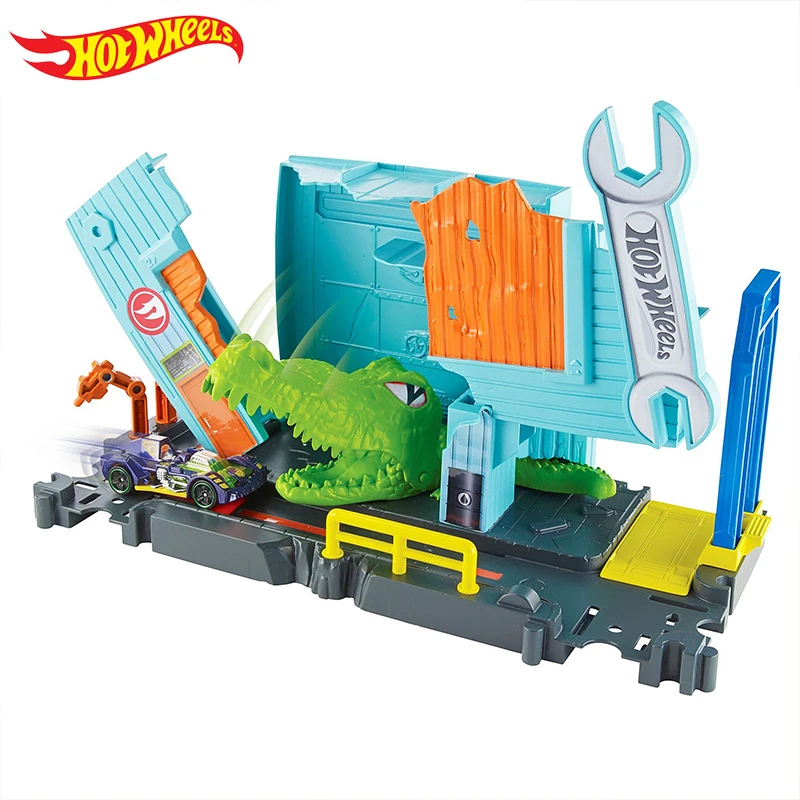 2018 новые горячие колеса Launch Challenge playset Carros модель трека CarsTrain детские пластиковые