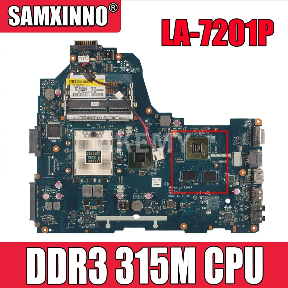 

PWWHA LA-7201P K000124390 MAIN BOARD For Toshiba Satellite C660 Laptop motherboard HM65 DDR3 315M GPU