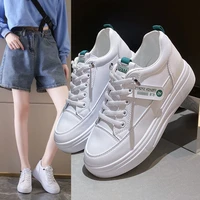 white shoes women 2021spring and autumn new thick bottom student casual shoes korean fashion super hot dad shoes
