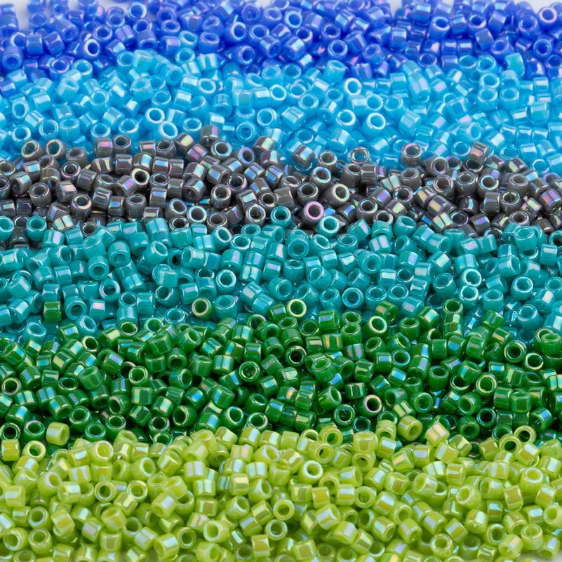 Тайдиан Miyuki Delica Seed Bead 11/0 для Broderie De Perles Francaises непрозрачный белый DB200 1,6x1,3 мм около 1000 штук