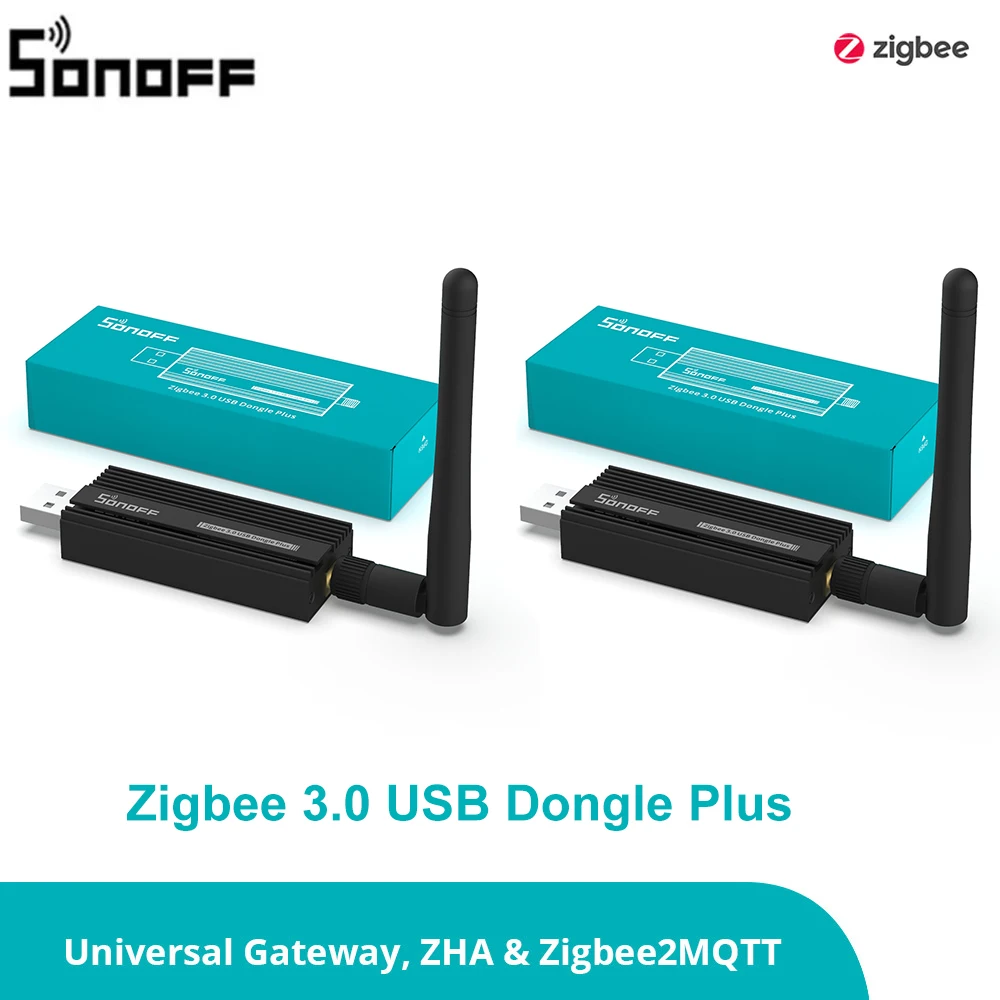 

USB-ключ SONOFF ZB Dongle-P Plus Zigbee 3,0, универсальный шлюз Zigbee, поддержка через ZHA или Zigbee2MQTT, серия Sonoff Zigbee
