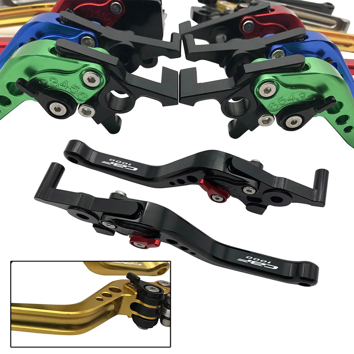SEMSPEED CBF1000 логотип мотоцикла CNC Короткие Рычаги Тормозная система сцепления ручки
