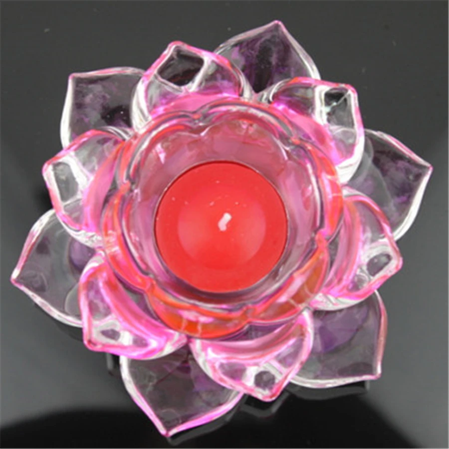 Рождественская стеклянная палочка для свечей чайный светильник с кристаллами