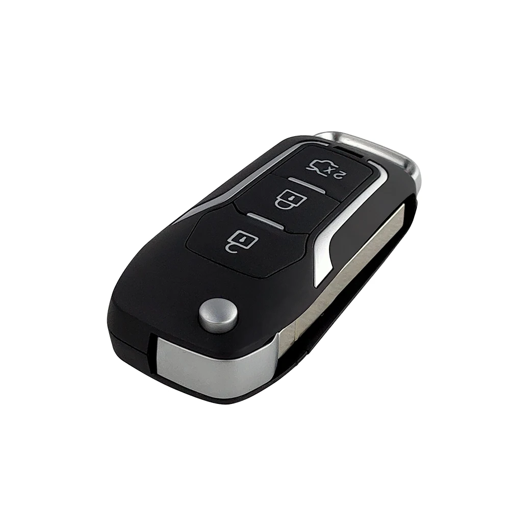 Складной ключ OkeyTech для Ford 3 кнопки 433 МГц 4D63/4D60 чип HU101 Blade | Автомобили и мотоциклы