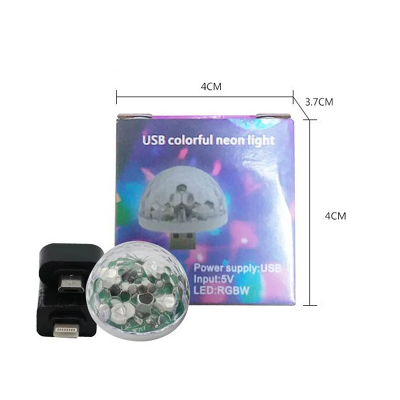 

Disco Lights Mini USB Colorful Led Night Light Moon light LED USB Music Magic ball Light Party Home Decorations Crystal Lamp