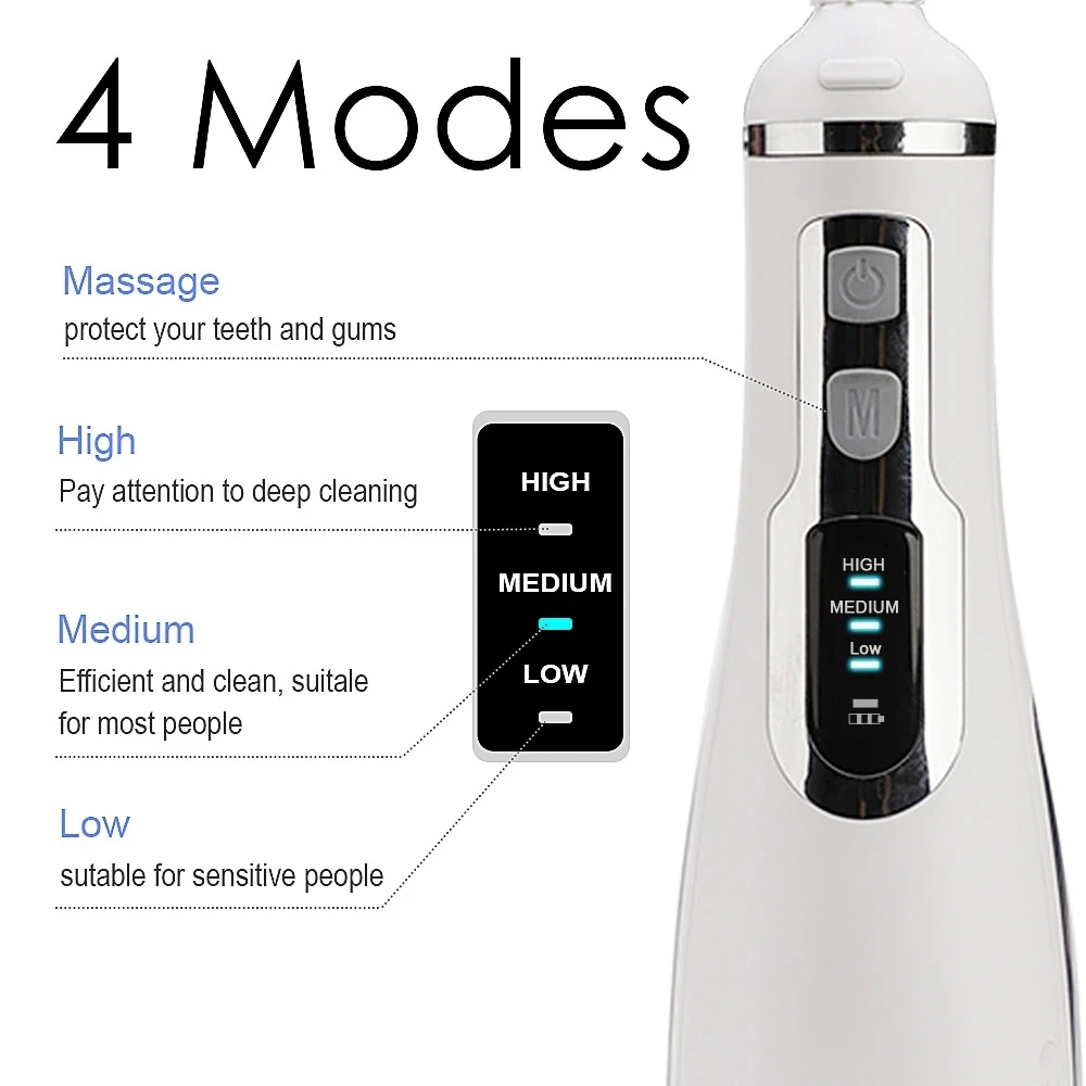 Waterpulse V400/V500 портативный ирригатор для полости рта Стоматологическая Вода Flosser