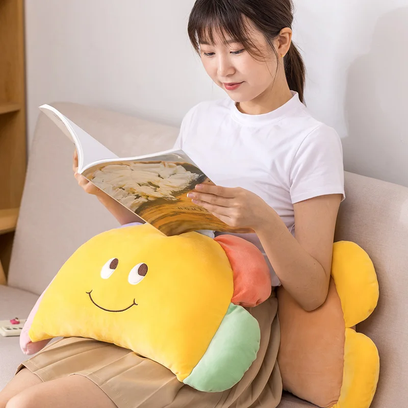 Мягкая подушка в форме цветка подсолнуха | Игрушки и хобби