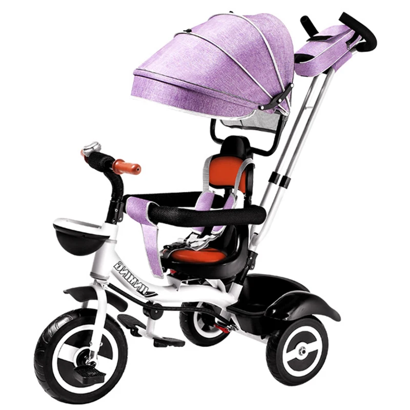 Новый детский трехколесный велосипед с двойным нажимом и S-образным изгибом