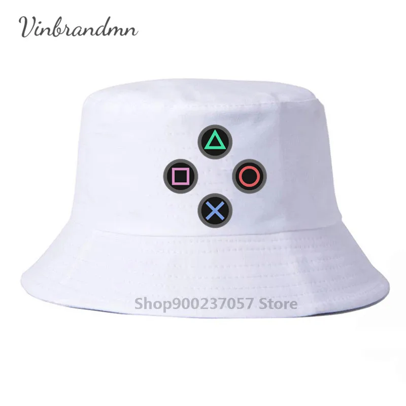 Панама PS для геймеров в стиле ретро брендовая хип-хоп винтажная игровая Xbox PS1 PS2 PS3