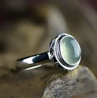 Кольцо с круглым ажурным двухслойным кольцом женское, элегантное роскошное ювелирное изделие из натурального камня, обручальное и вечернее кольцо, хороший подарок