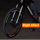 Велосипедные светоотражающие наклейки на колеса, светоотражающие полосы, колесные наклейки для езды в ночное время