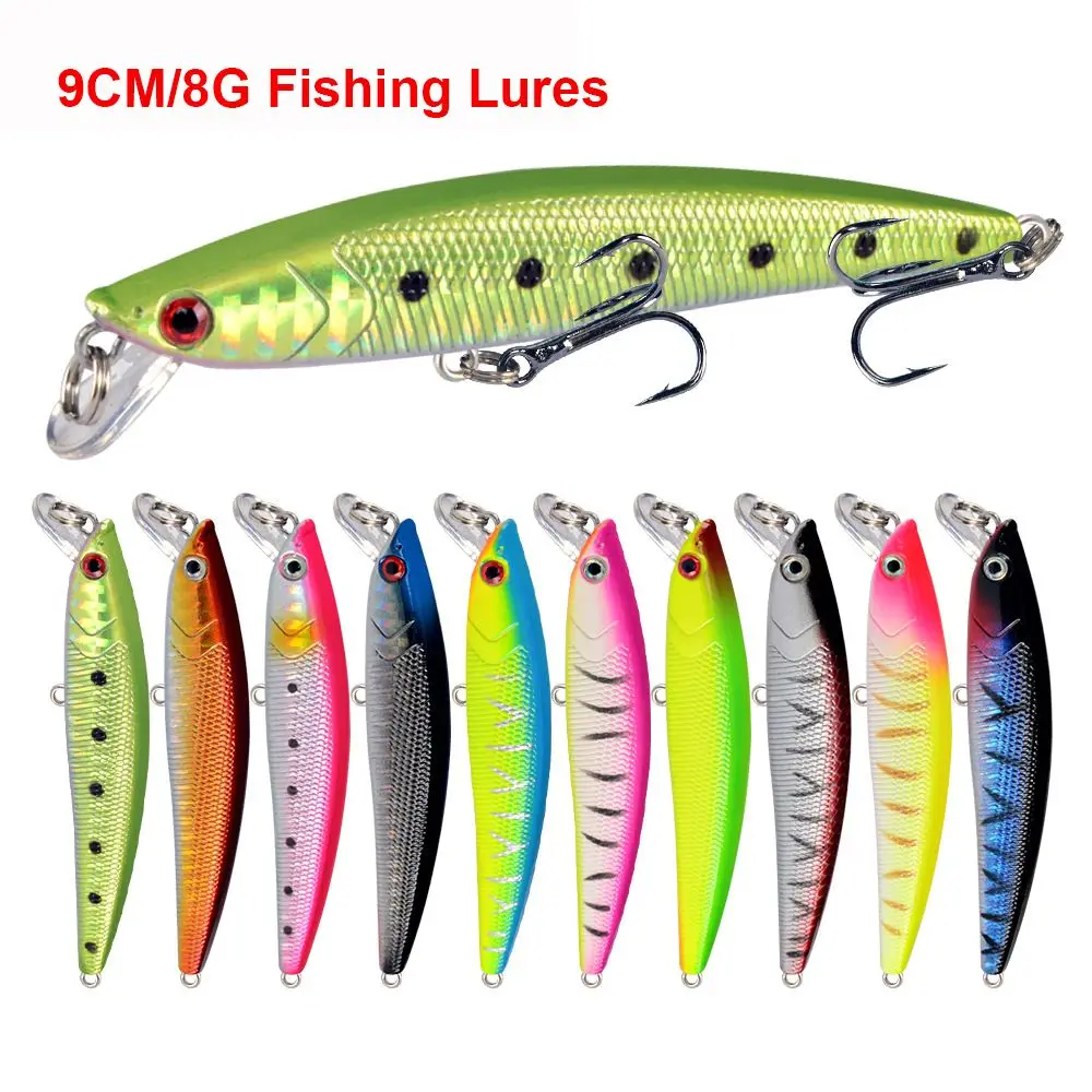 

9cm/8g 9cm/8g Lures Fishing Tools Fishing Tackle Popper Frog Baits Fishing Lures 6# Hooks Fake bait