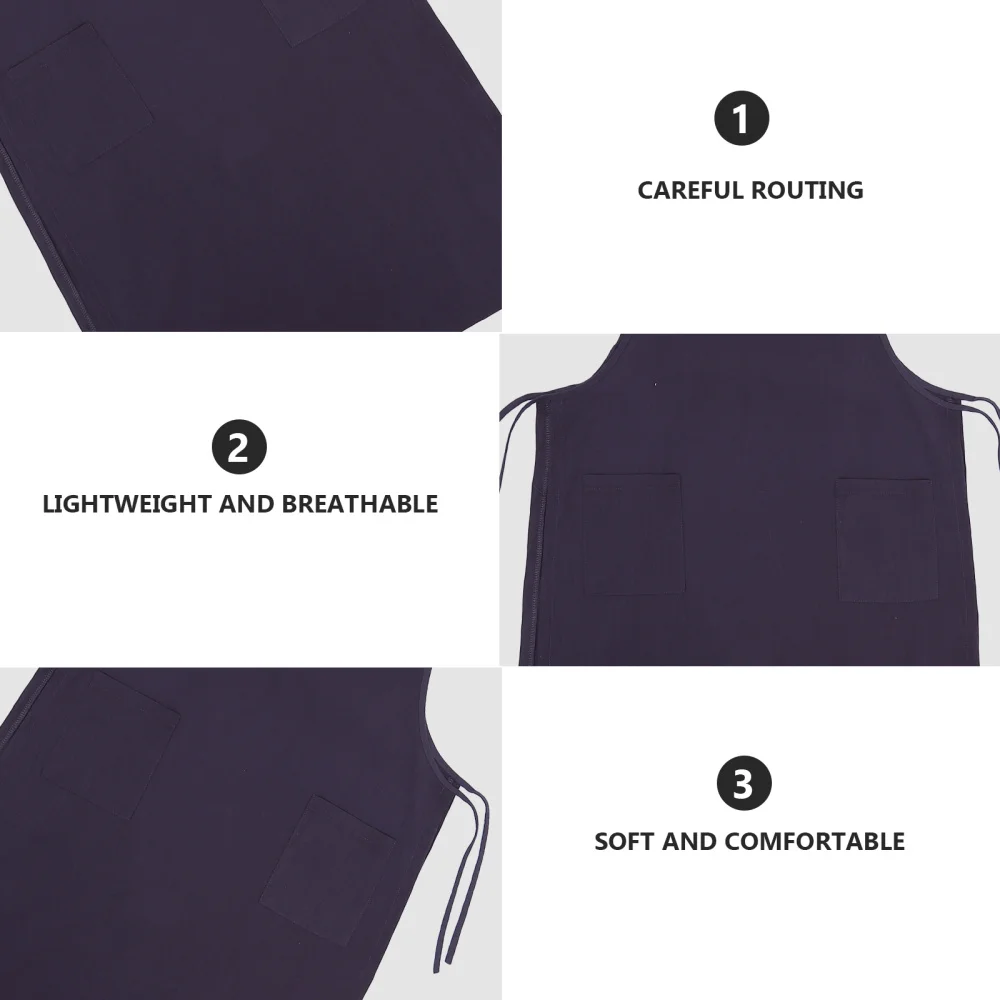 

1pc Kitchen Loose Cooking Apron Housework Mid-length Apron for Use