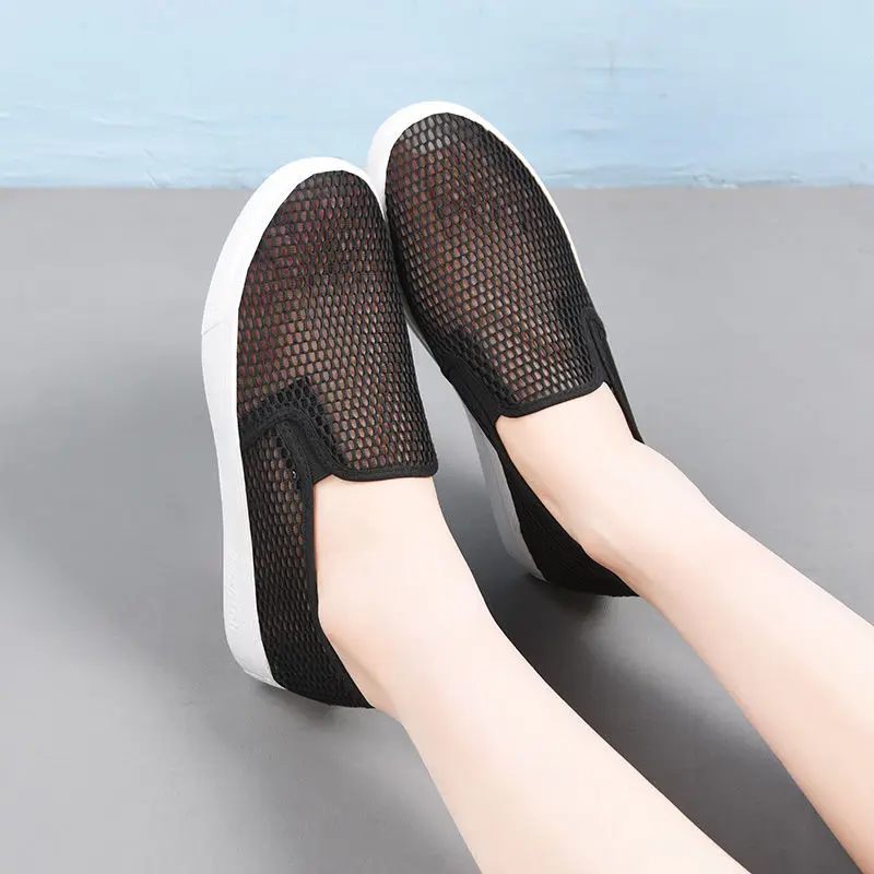 Tenis Mujer 2021 Tennis Shoes for Woman New Breathable Brand Sneakers White Platform Chaussure Femme Deportivas Jogging Trainers